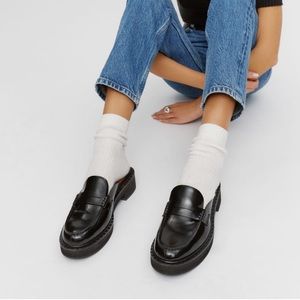 Reformation Angie Loafer Mule NWT